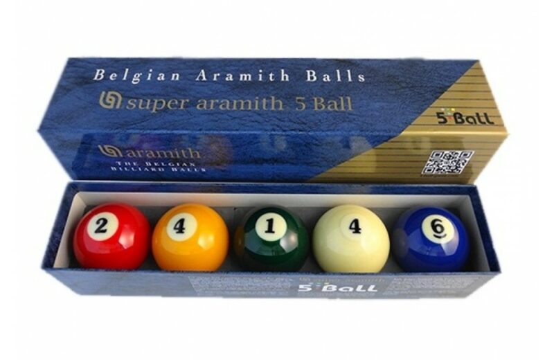 Biljartballen: ballenset 5-ball Super Aramith
