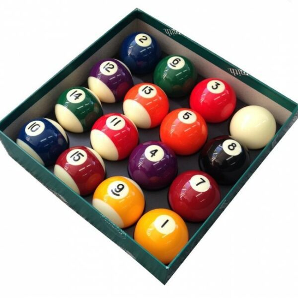 Biljartballen voor poolbiljart Aramith genummerd