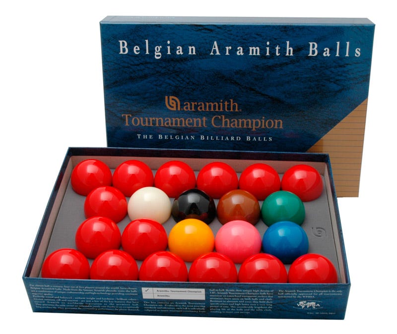 Biljartballen voor snooker Aramith Tournament Champion