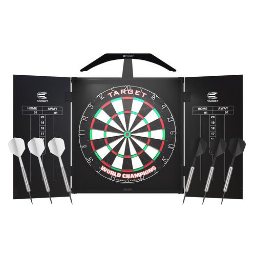 Dartbord Target + dartkast met verlichting Target + 2 sets dartpijlen (2)