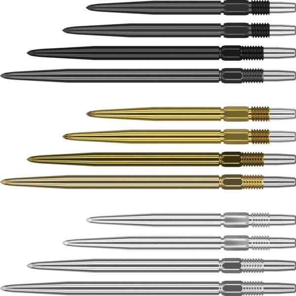 Target dartpunten Swiss Point in Gold, Silver en Black
