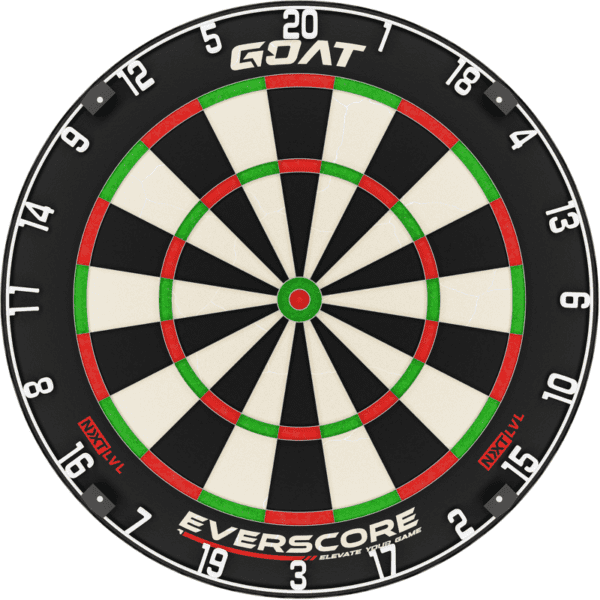 Dartbord GOAT Everscore NXT LVL van Biljarts 't Clubke