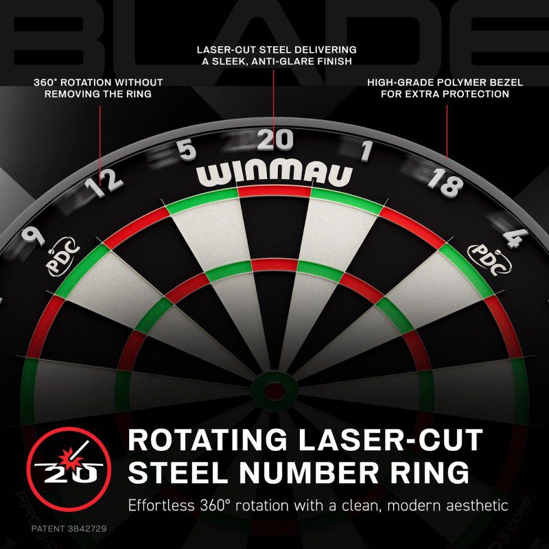 Dartscheibe Winmau Blade X von Biljarts 't Clubke