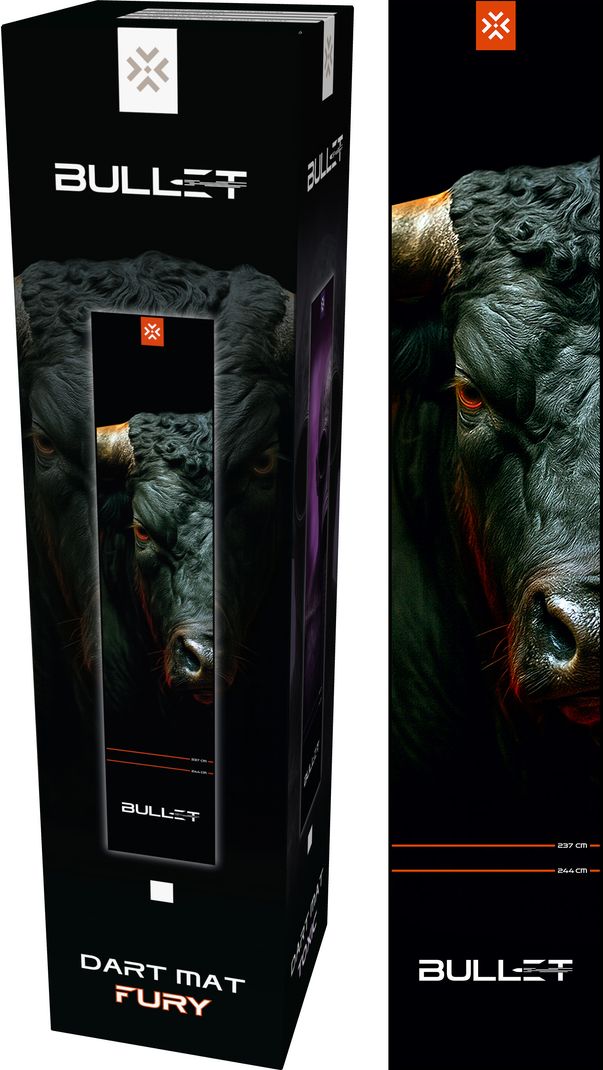 Dartmatte „Bullet Fury“, 300 cm x 60 cm