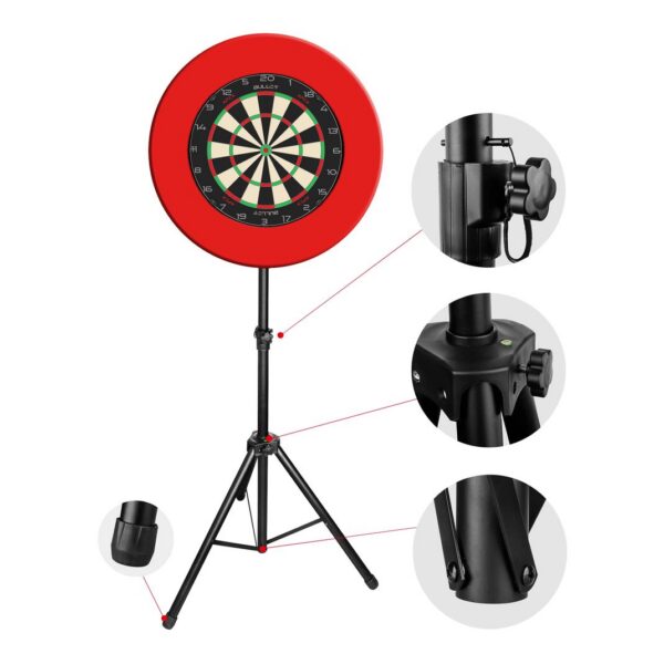 Bullet Hybrid dartbordstandaard met draagtas