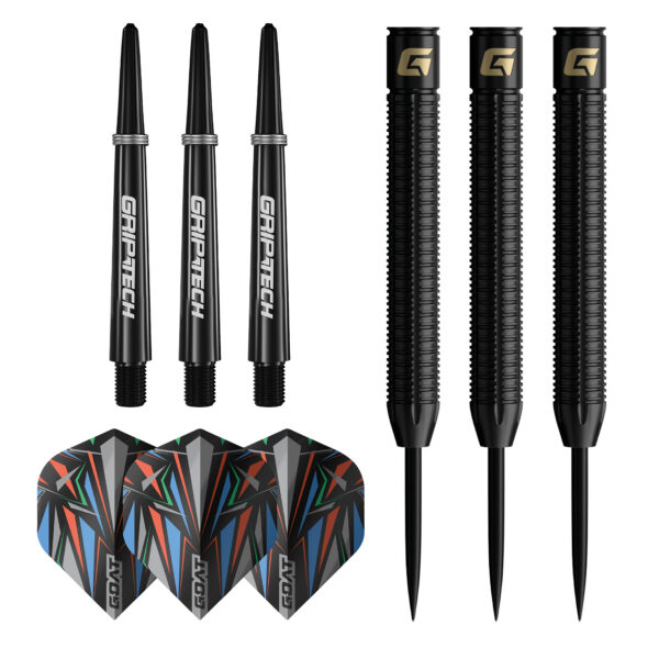 Fléchettes GOAT Athlete Black 90%
