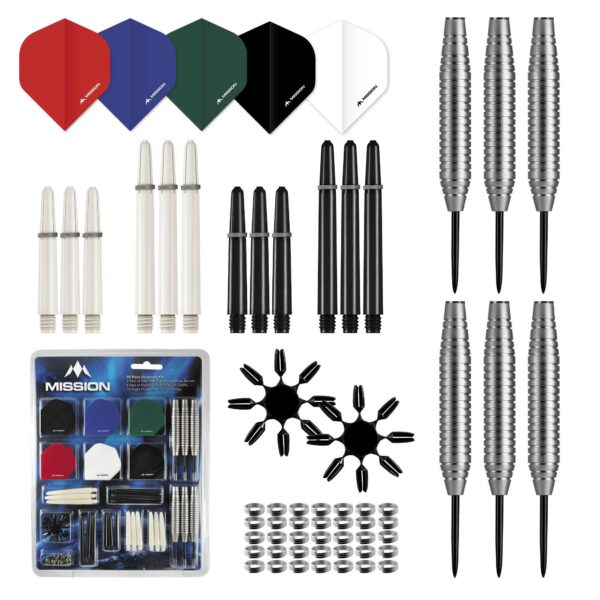 Kit d'accessoires Mission 90 pièces à embout en acier