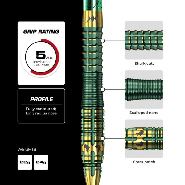 Fléchettes Mission Devon Petersen R2.5 95%