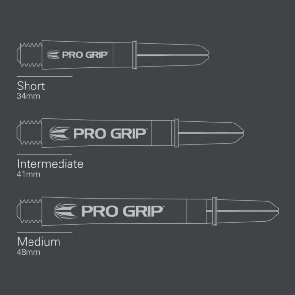 Comparaison des longueurs des manches Target Pro Grip