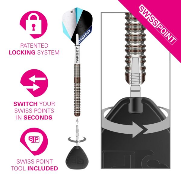 Target Adam Lipscombe G1 90% Tungsten Darts – Image 4