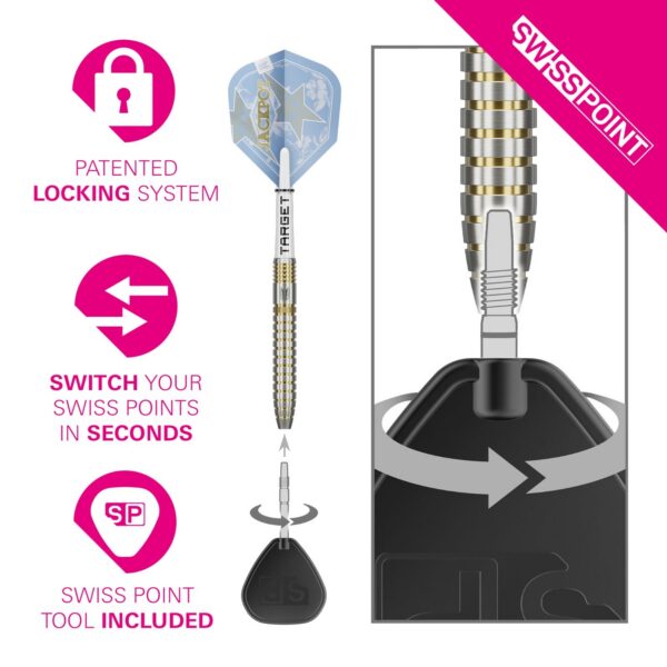 Target Adrian Lewis Showdown 95% Tungsten Darts – Image 4