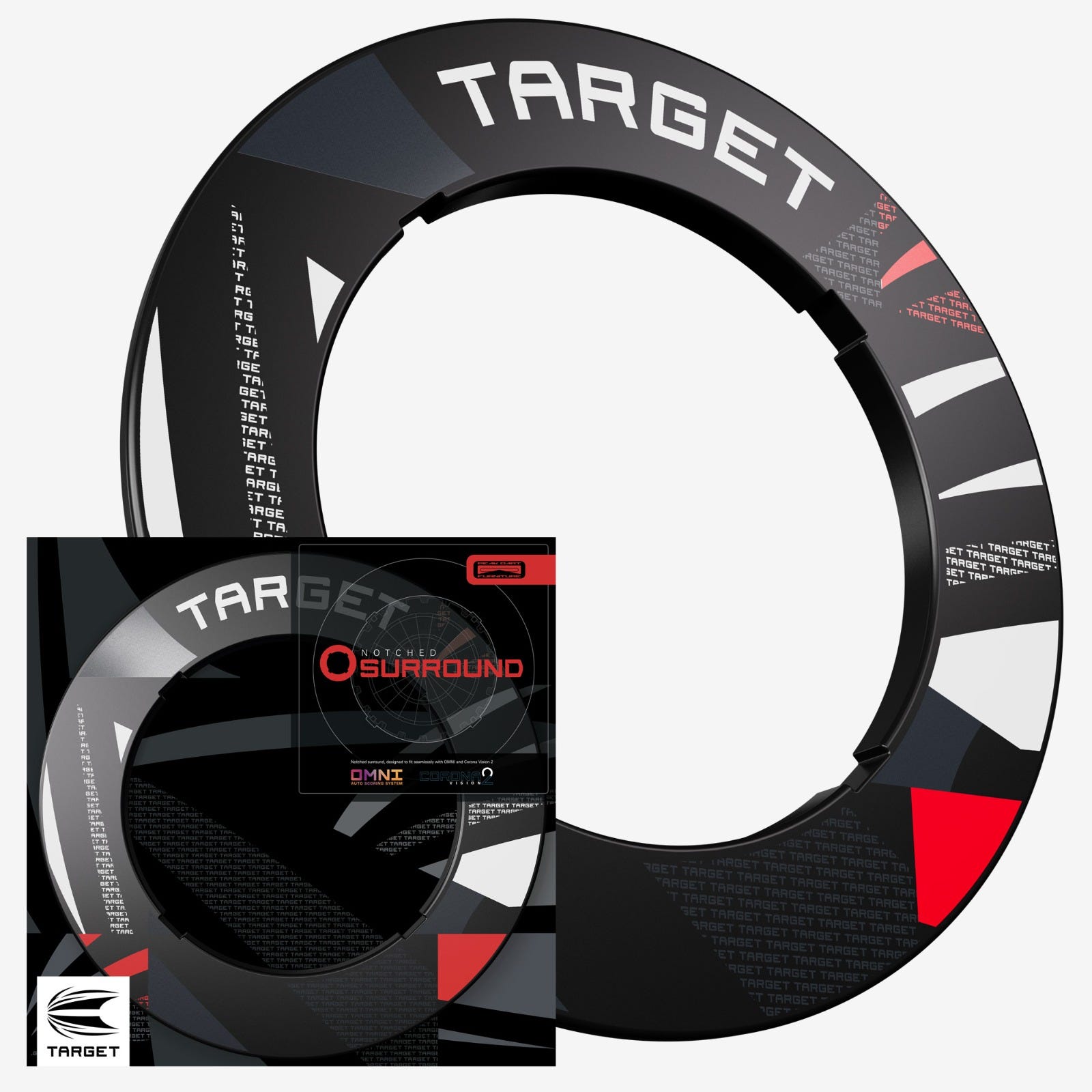 Target-Patterned Notched Dartboard Surround – Figure 3