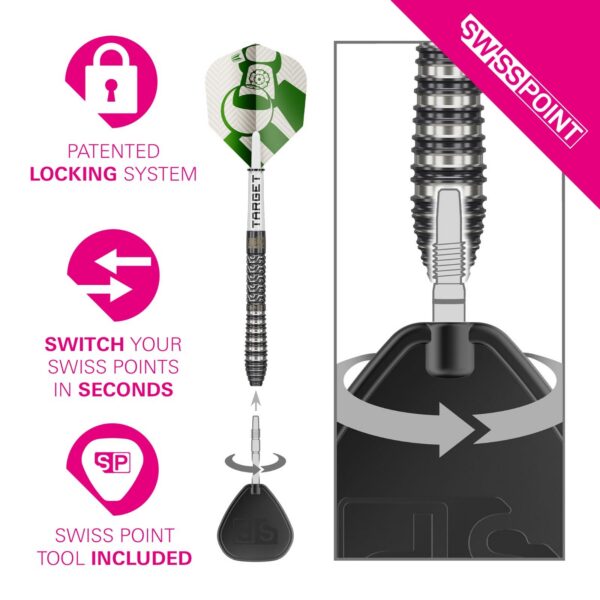 Target Charlie Manby G1 95% Tungsten Darts – Image 4