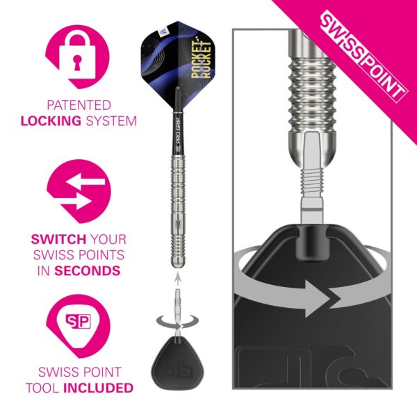 Target Justin Hood G1 90% Tungsten Darts – Image 4