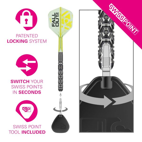 Target Luke Littler Nuke Fallout 90% Tungsten Darts – Image 4