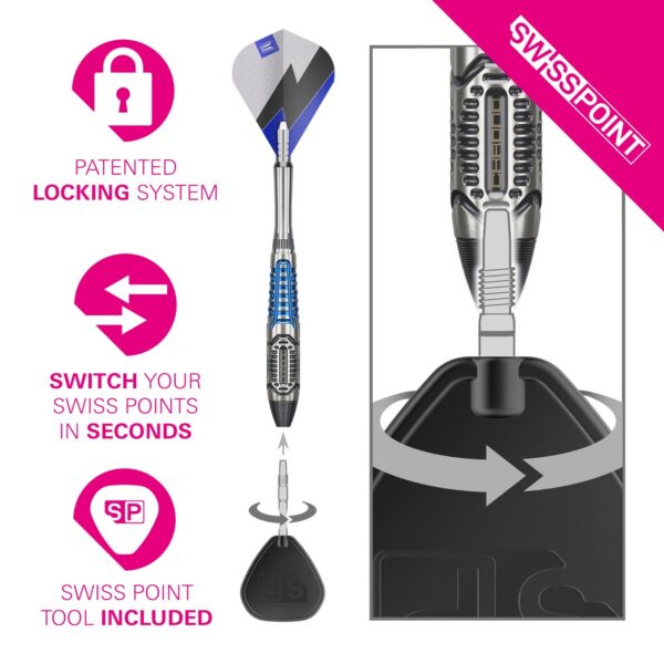 Target Phil Taylor Power Chrono 95% Tungsten Darts – Image 4