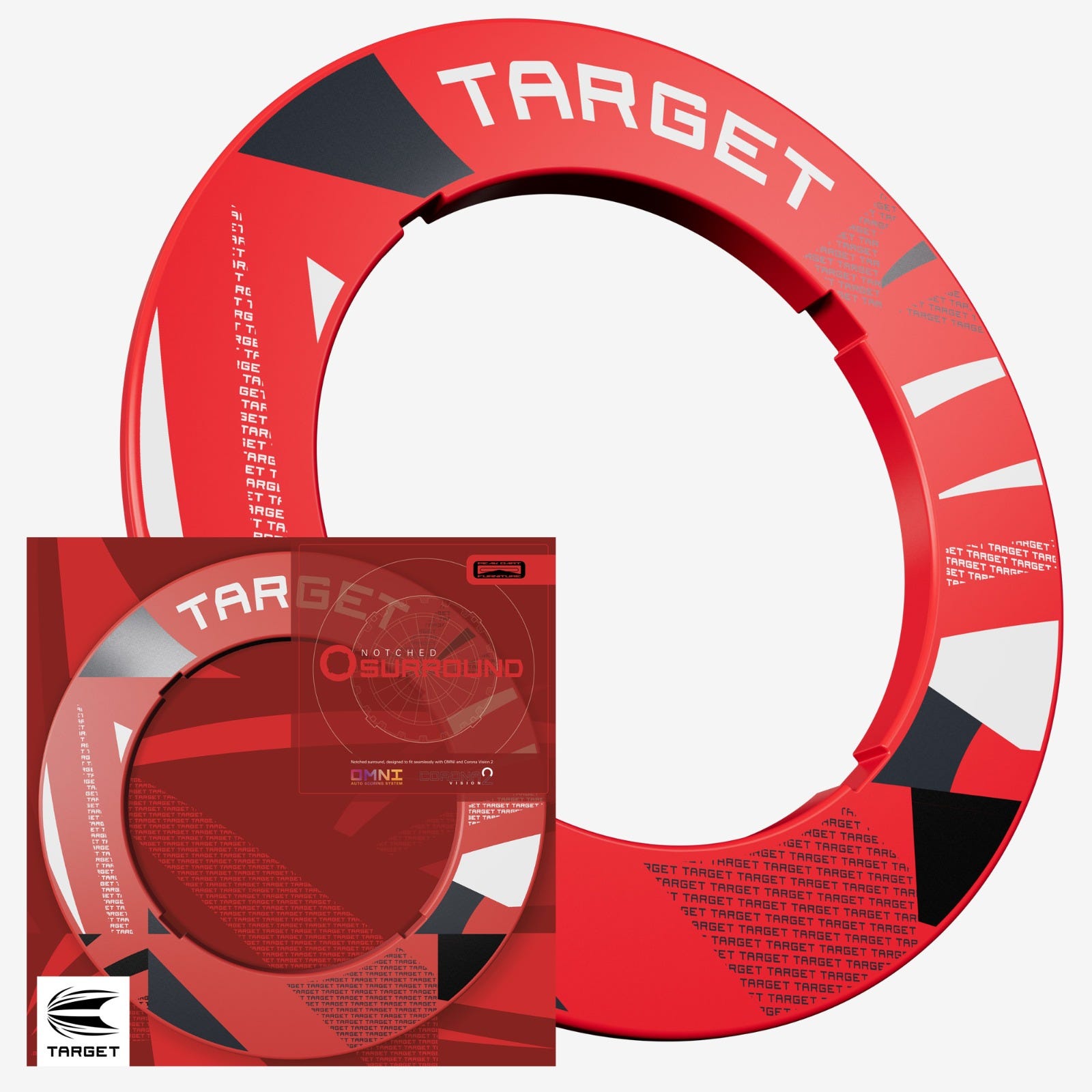 Target-Patterned Notched Dartboard Surround – Figure 6