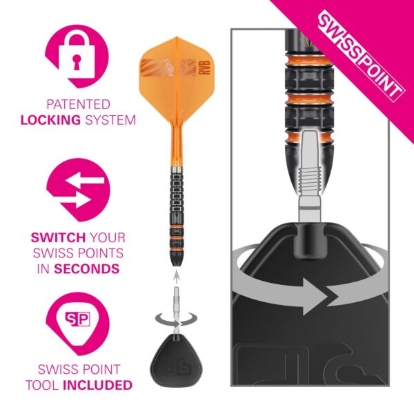 Target Raymond van Barneveld 95K 95% tungsten darts – image 4