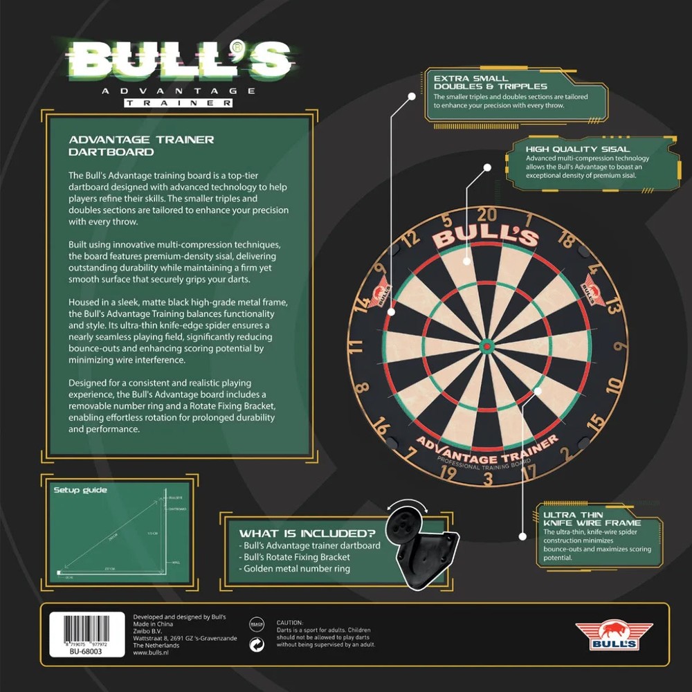 Dartbord Bull's Gold Advantage Trainer – Bild 3