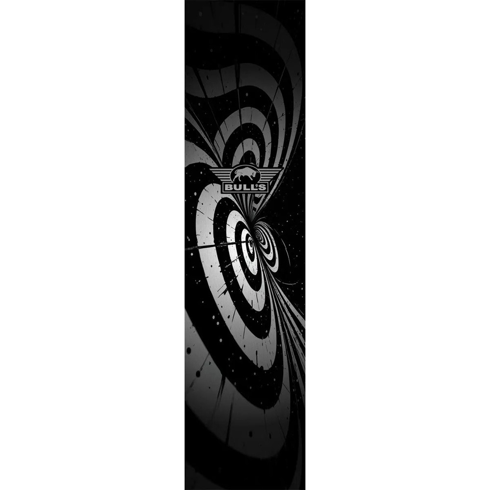 Dartmat Bull's Illusion carpet zwart-wit 241cm x 55cm - Afbeelding 3