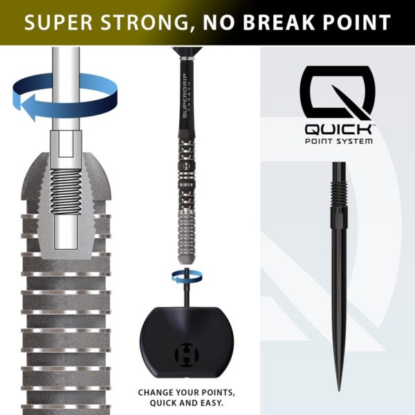 Harrows Dartpfeile der Chizzy Series 4 Quick Point 90%