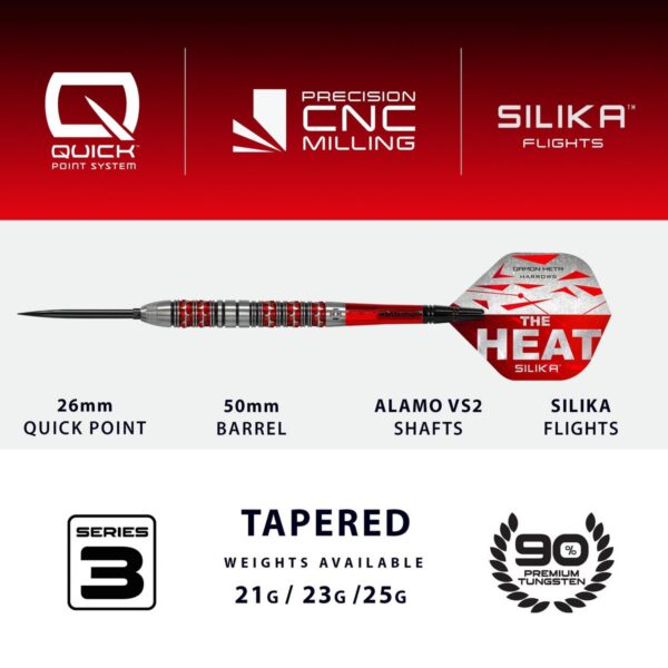 Harrows Dartpfeile Damon Heta Series 3 Quick Point 90%