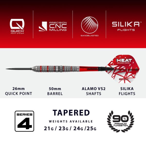 Harrows Dartpfeile Damon Heta Series 4 Quick Point 90%