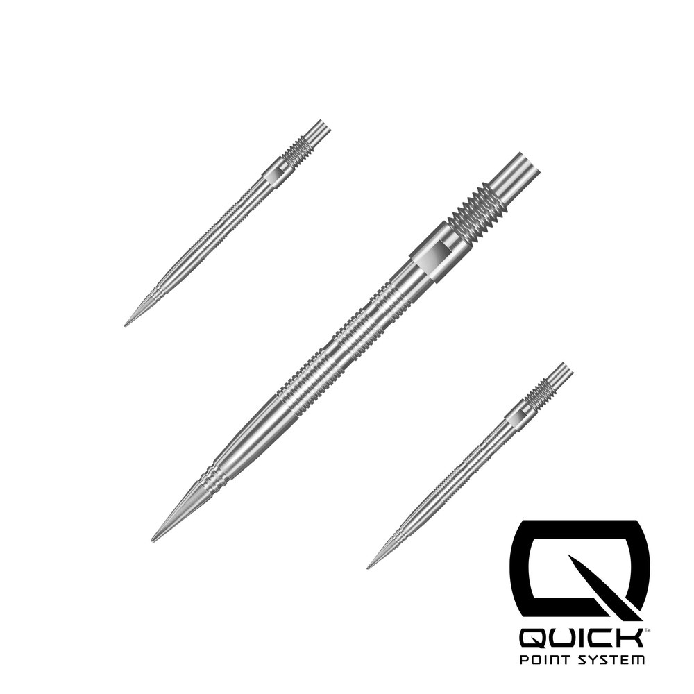 Harrows Quick Points Micro Grip Silver