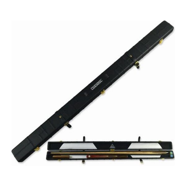 Cue Soul R304 Suitcase, Black with Gold-Colored Hardware
