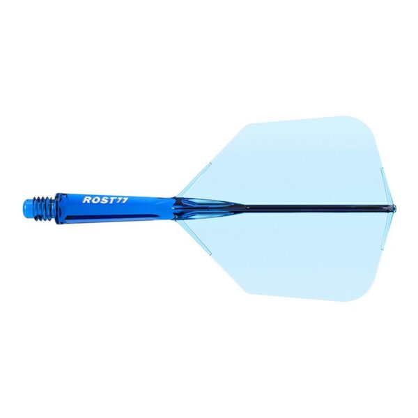 Cue Soul ROST 77 Big Wing, profil latéral bleu transparent