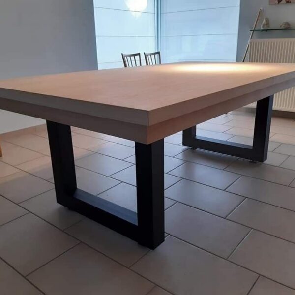Blade-U Pool Table with Cover Plate as a Dining Table