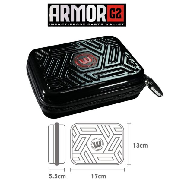 Dart-Etui Winmau Armor G2, schwarz (4)