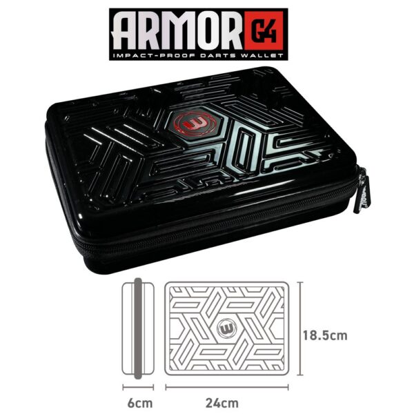 Dart-Etui Winmau Armor G4, schwarz (4)