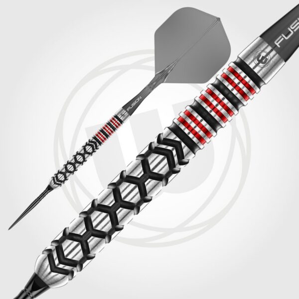 Winmau-Dartpfeile Fornax Parallel Switch Point 90% – Nahaufnahme