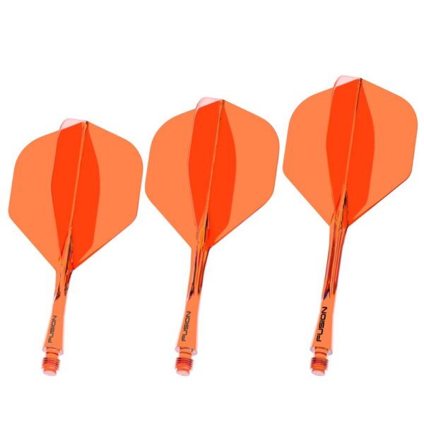 Winmau Fusion 2 Integrated Flight & Shaft, orange – kurz, mittel und mittelgroß