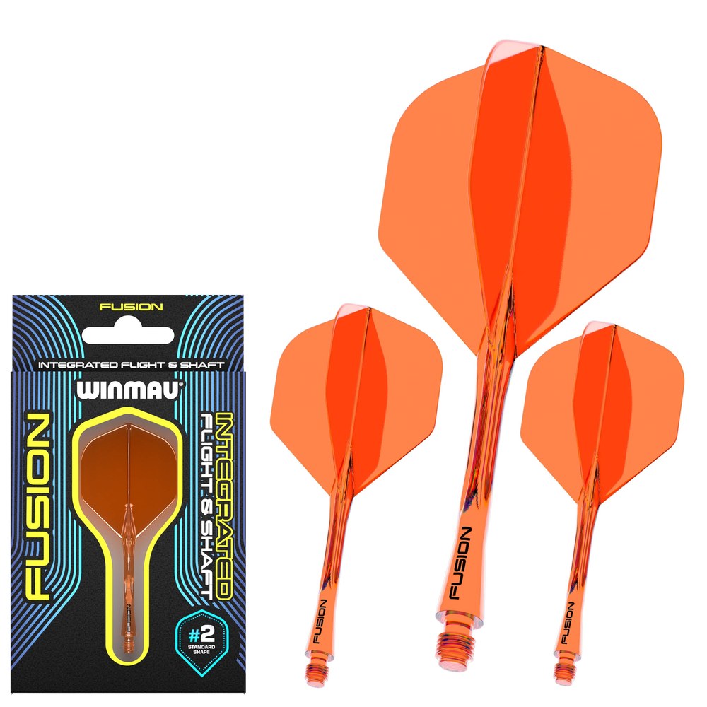 Winmau Fusion 2 Integrated Flight & Shaft oranje