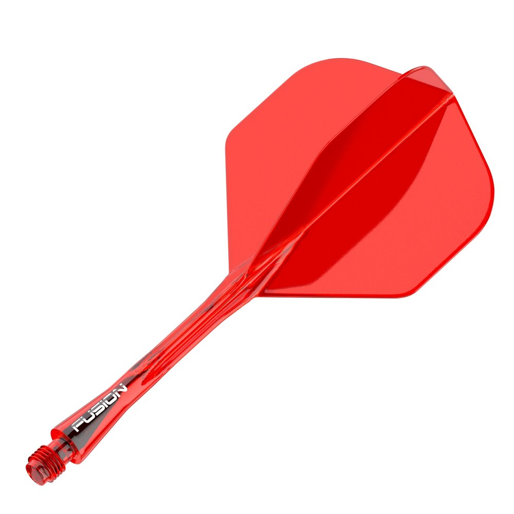 Winmau Fusion 2 Integrated Flight & Shaft, Red – Single Piece