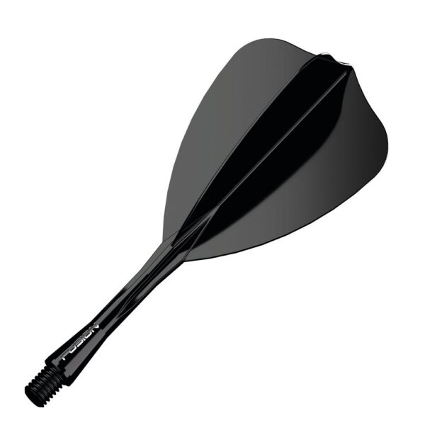 Winmau Fusion Arrow Integrated Flight & Shaft, schwarz – Einzelstück