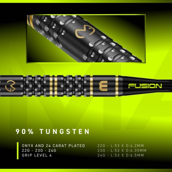 Winmau-Dartpfeile Michael van Gerwen W-Max Switch Point 90% – Technische Daten